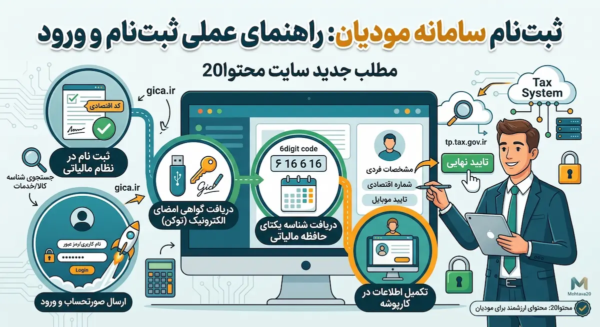 ثبت نام در سامانه مودیان