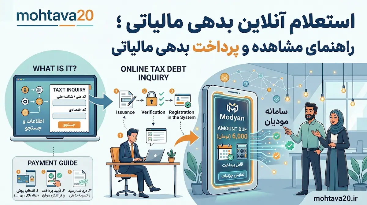 استعلام آنلاین بدهی مالیاتی