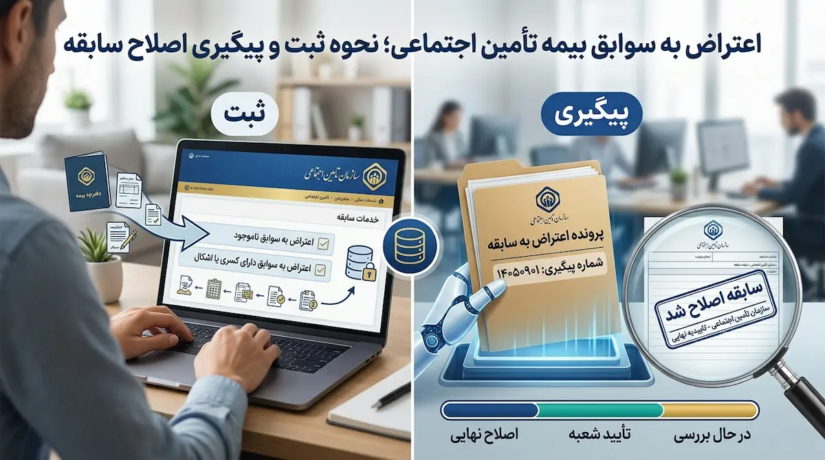 ثبت اعتراض به سوابق بیمه تأمین اجتماعی