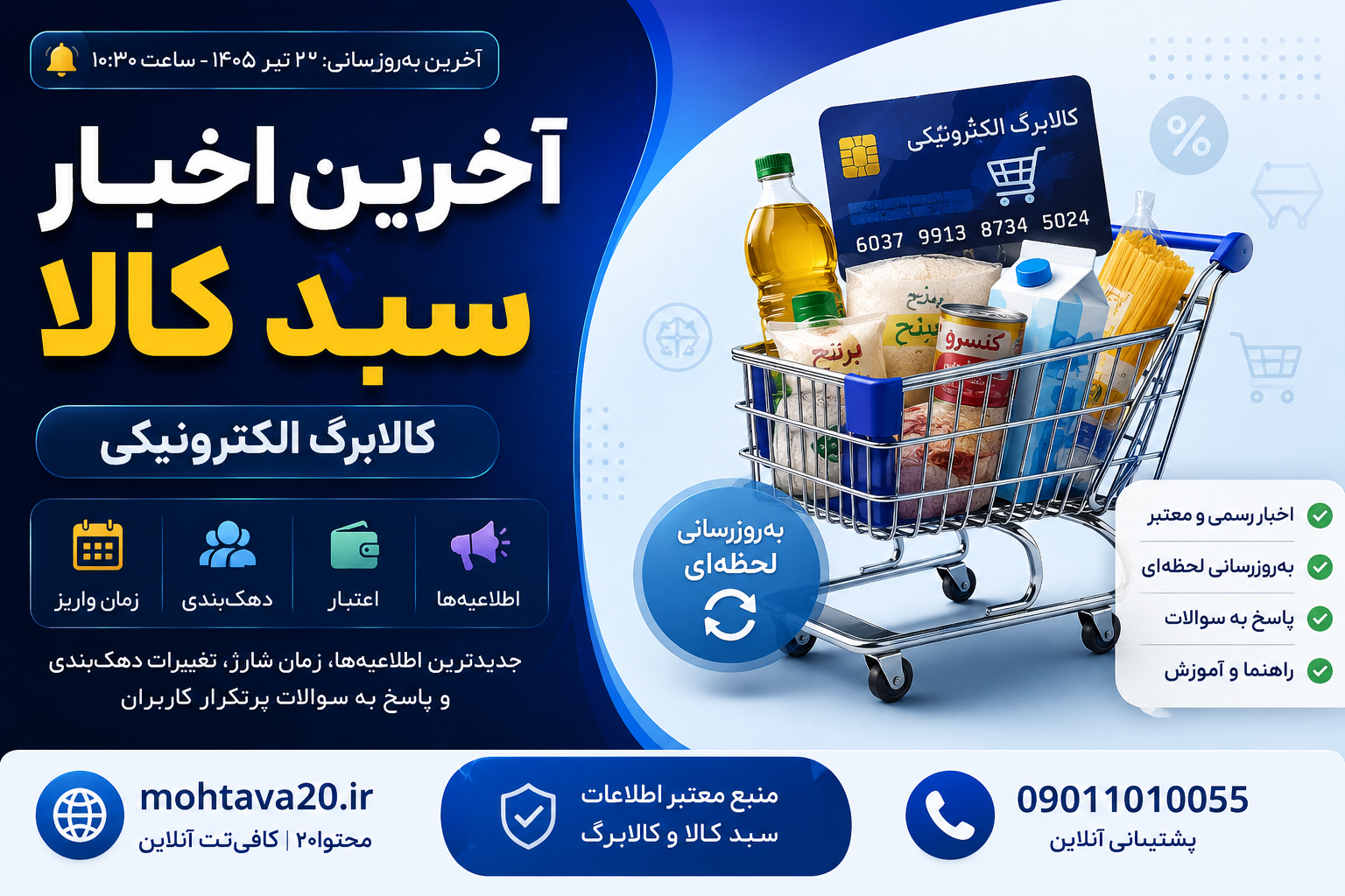 جدیدیترین خبرهای مربوط به یارانه کالابرگ (سبد کالای الکترونیکی)