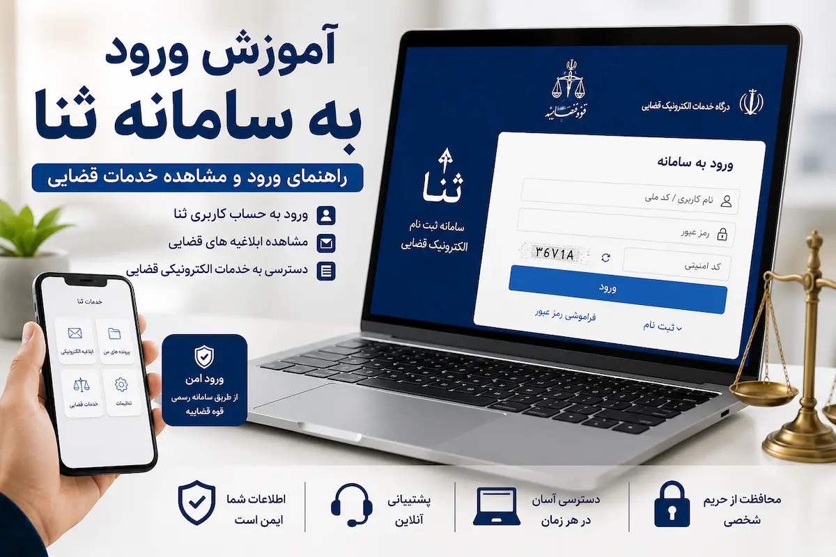آموزش ورود به سامانه ثنا