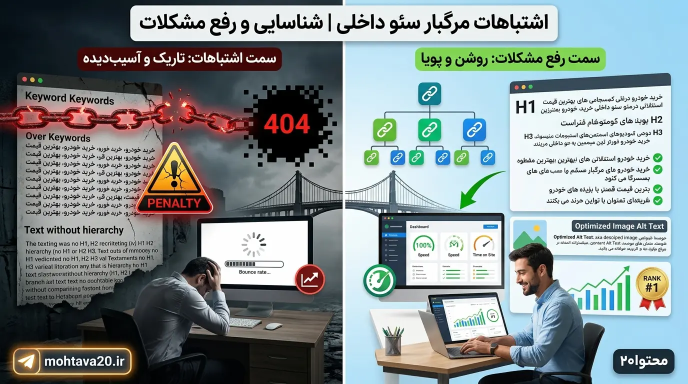 اشتباهات مرگبار سئو داخلی