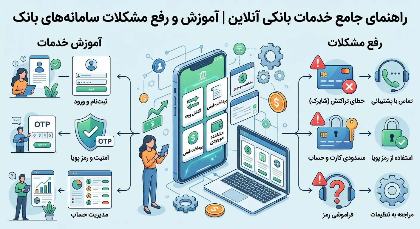 راهنمای جامع خدمات بانکی آنلاین