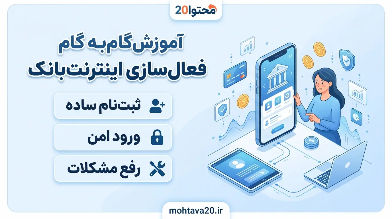 فعال کردن اینترنت بانک