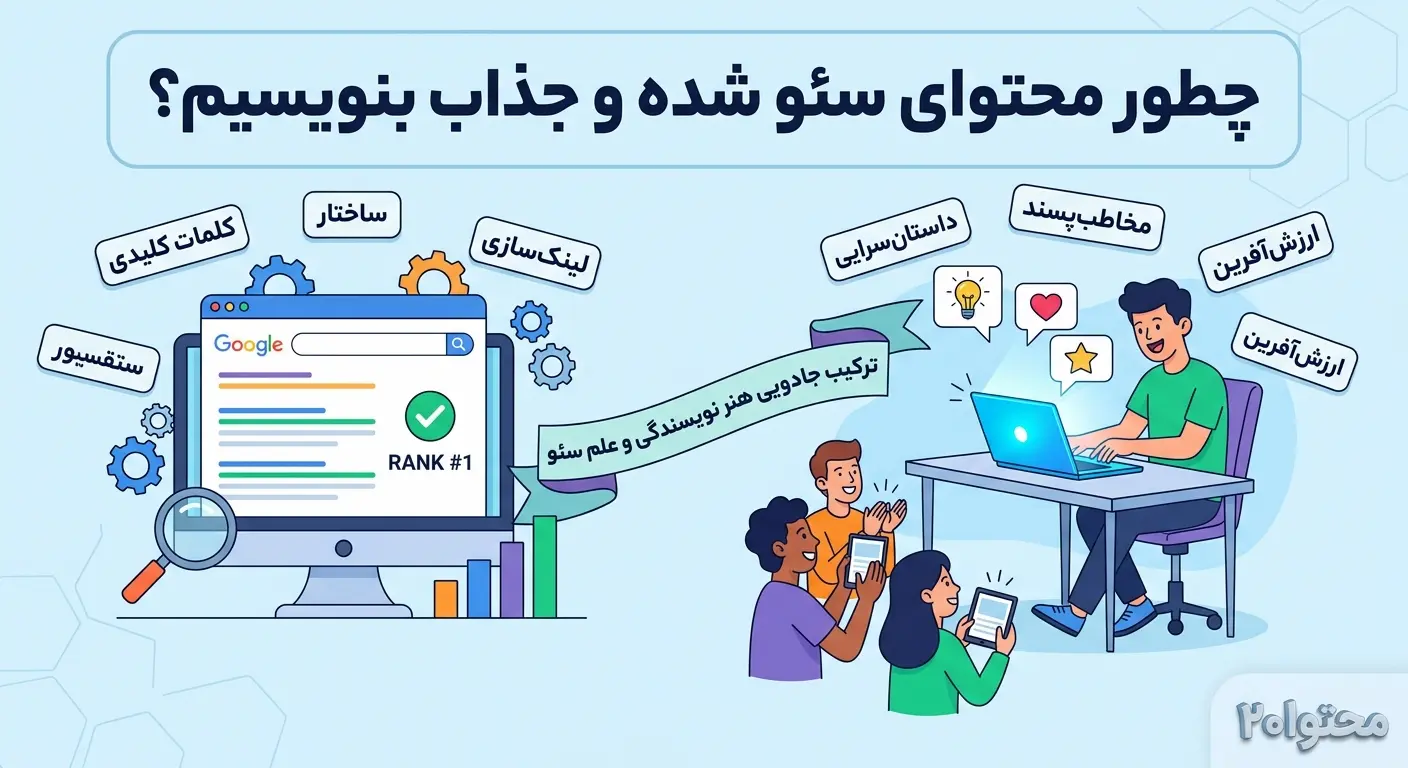 محتوای سئو شده و جذاب بنویسیم